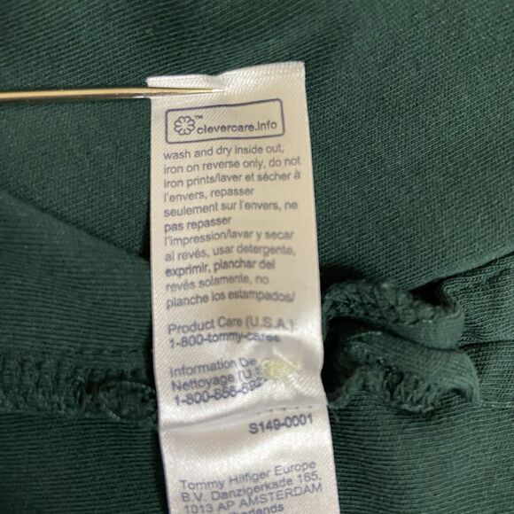 Tommy Hilfiger Men's Polo Shirt Cotton-Polyester Dark Green Size XXL - Picture 9 of 10